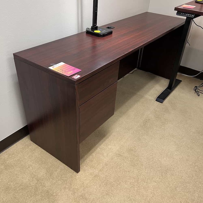72″ Mahogany Credenza with 1 Hanging File – Box/file Office Furniture Liquidations