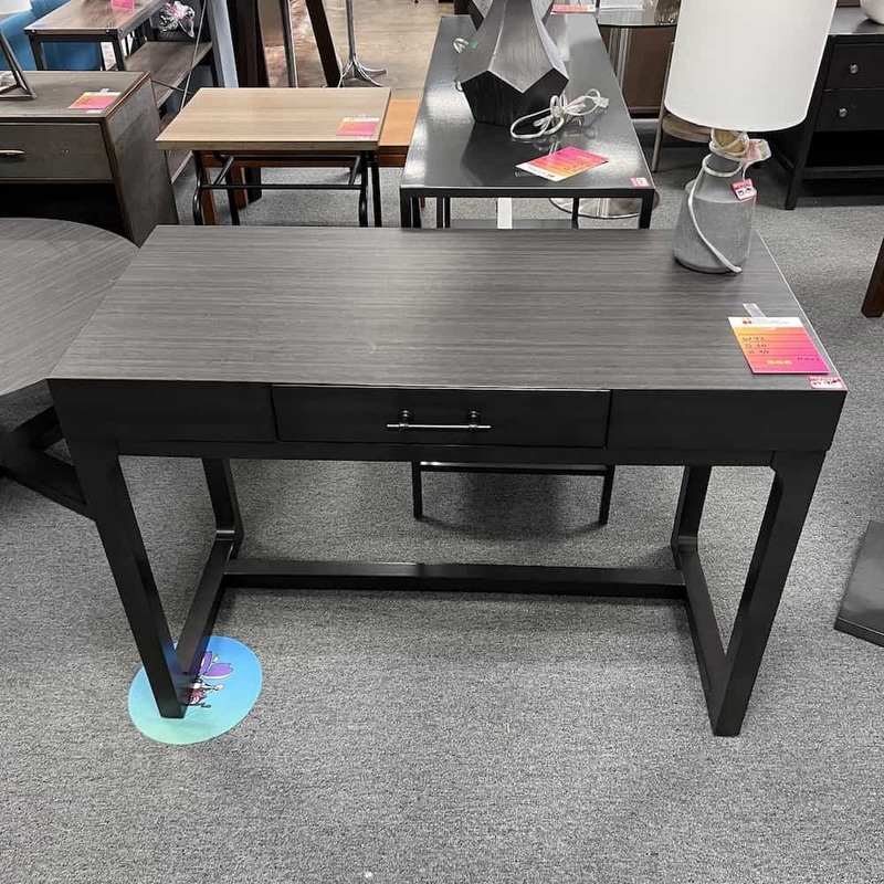 42″ Dark Grey Writing Desk with Pencil Drawer Office Furniture Liquidations