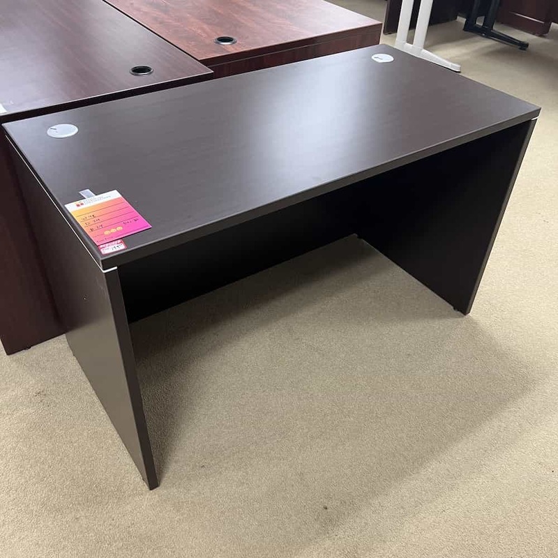 47″ Espresso Credenza Desk Shell Office Furniture Liquidations