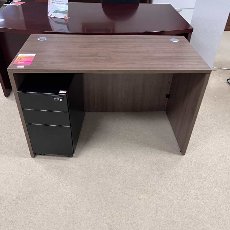 47″ Walnut Desk Credenza Shell Office Furniture Liquidations