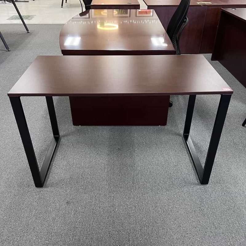48″ Vari Rose Wood 2 Leg Essential Desk Office Furniture Liquidations