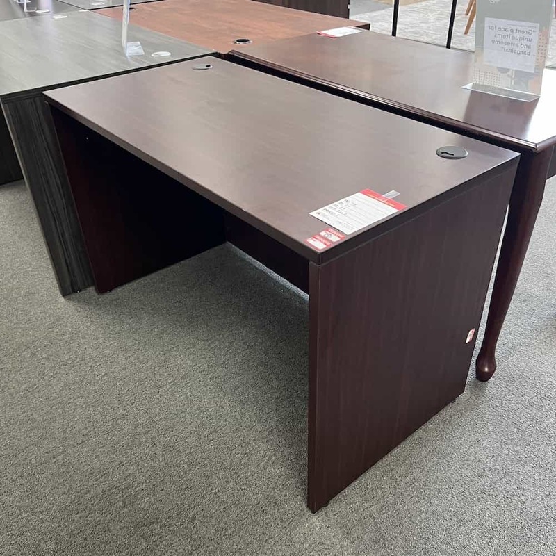 48″ x 24″ Mahogany Desk Shell Office Furniture Liquidations