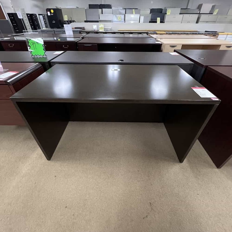 54″ x 30″ OFS Espresso Veneer Desk Shell Office Furniture Liquidations