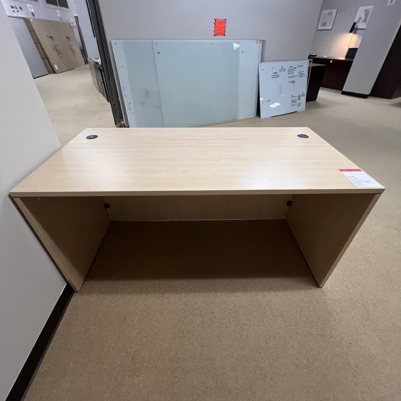 60″ x 30″ Maple Laminate Desk Shell Office Furniture Liquidations