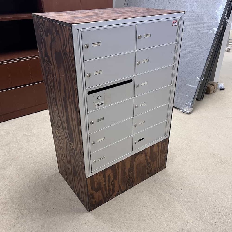30″ W x 48″ H Salsburg Industries Aluminum and Plywood Recessed Mounted Mailbox – Front Loading Office Furniture Liquidations