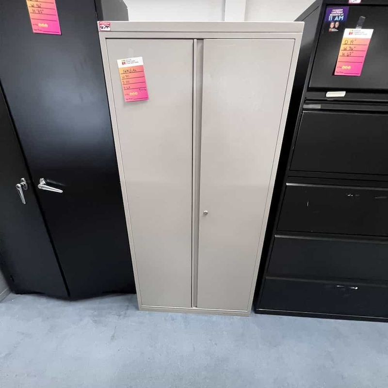 30″ x 63″ Meridian Grey Metal Bookcase Storage Cabinet Office Furniture Liquidations