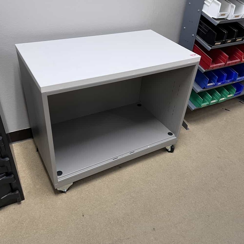 36″ x 20″ Herman Miller Warm Grey Mobile Tu Bookcase Cart Office Furniture Liquidations