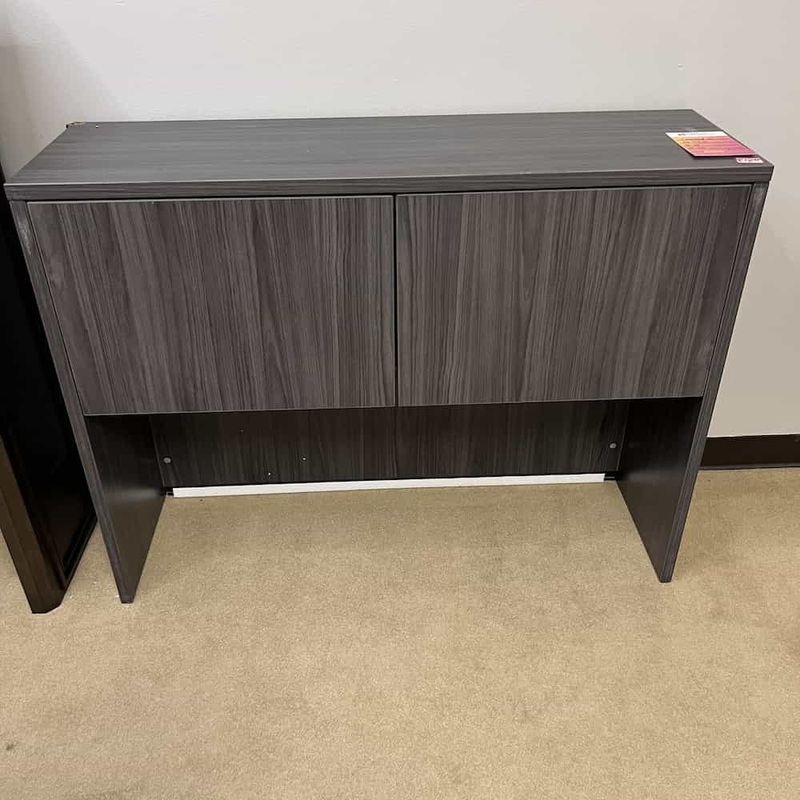 48″ Coastal Grey 2 Door Hutch (No Desk) Office Furniture Liquidations
