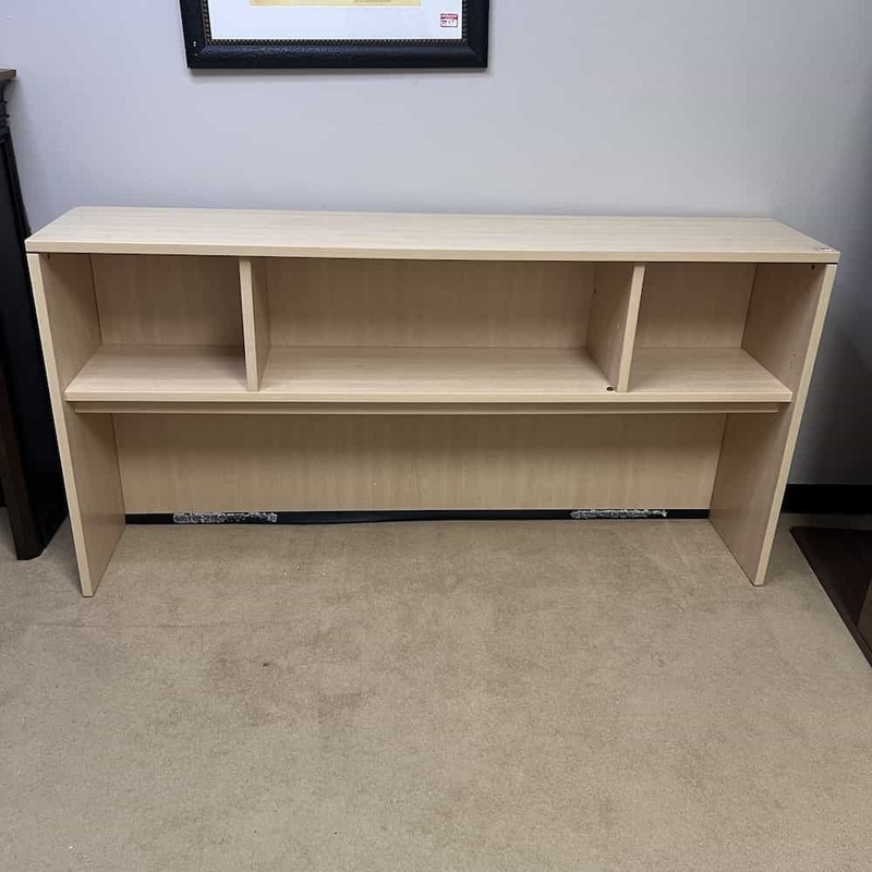 71″ Maple Open Hutch (No Desk) Office Furniture Liquidations