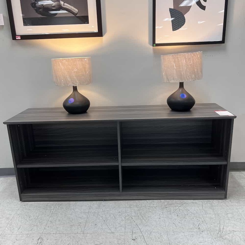 72″ W x 20″ H Grey Laminate Storage Cabinet Credenza Office Furniture Liquidations