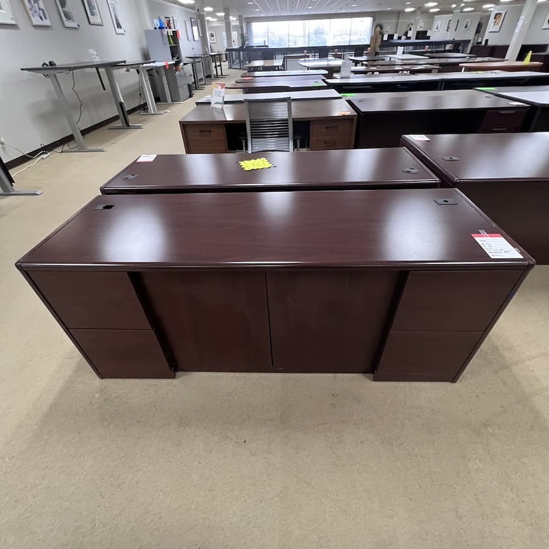 72″ x 24″ Hon Mahogany Laminate Credenza Storage Cabinet Office Furniture Liquidations