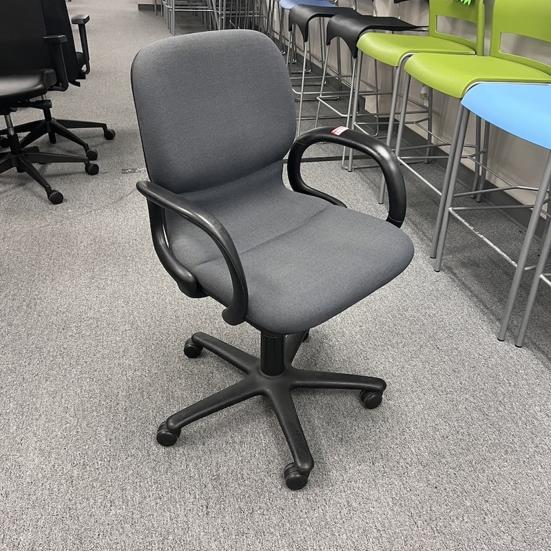 Steelcase Sensor Grey and Black Conference Chair Office Furniture Liquidations