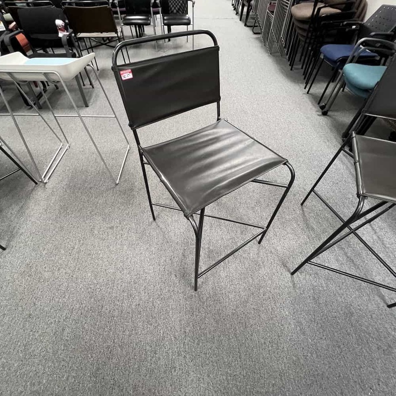 Wharton Grey Industrial Director Stool Office Furniture Liquidations