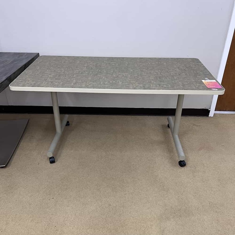 60″ Versteel Grey and Green Training Table Office Furniture Liquidations