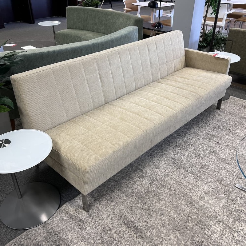 82″ Beige Steelcase Coalesse Millbrae Lounge Sofa Office Furniture Liquidations