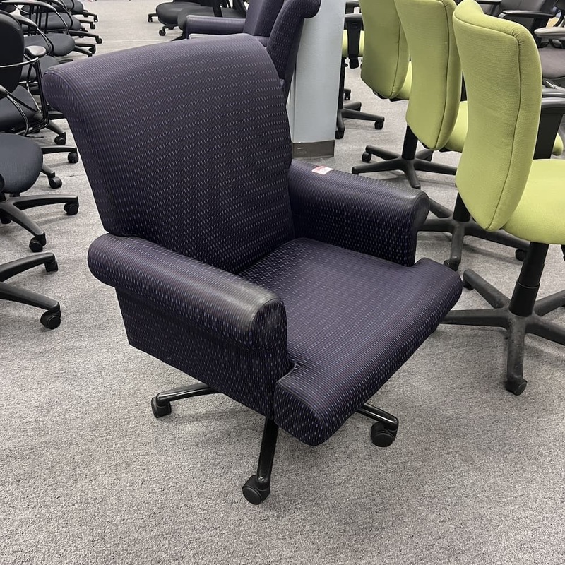 Jack Cartwright Purple Upholstered Office Arm Chair Office Furniture Liquidations