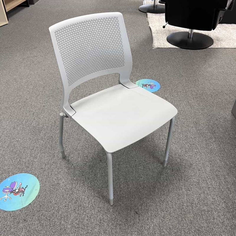 SitOnIt Lumin Grey Stacking Chair Office Furniture Liquidations