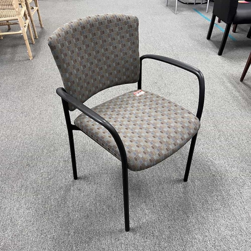 Source International Source Seating Convex Staxx Brown and Black Stacking Chair Office Furniture Liquidations