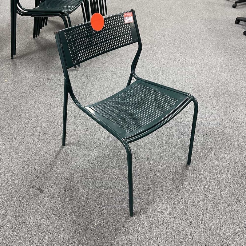 Green Metal Outdoor Modern Stacking Chairs Office Furniture Liquidations