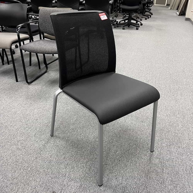 Steelcase Black Mesh Back Stacking Chairs Office Furniture Liquidations
