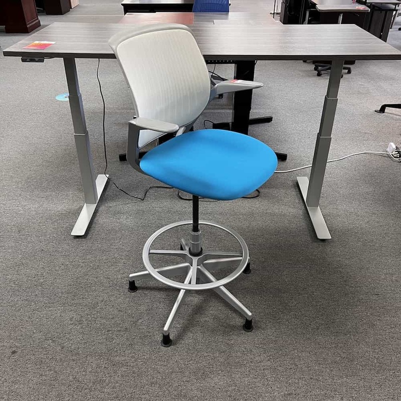 Steelcase Cobi Blue/Grey Office Stool Office Furniture Liquidations