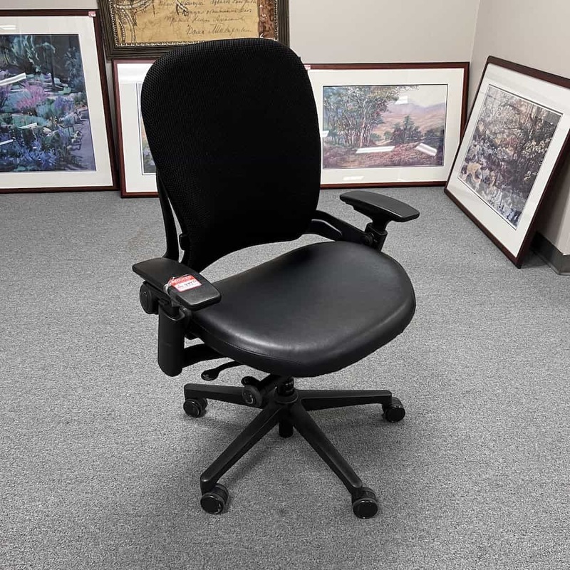 Steelcase Leap V2 Plus Black Brisa Big and Tall Office Chair Office Furniture Liquidations