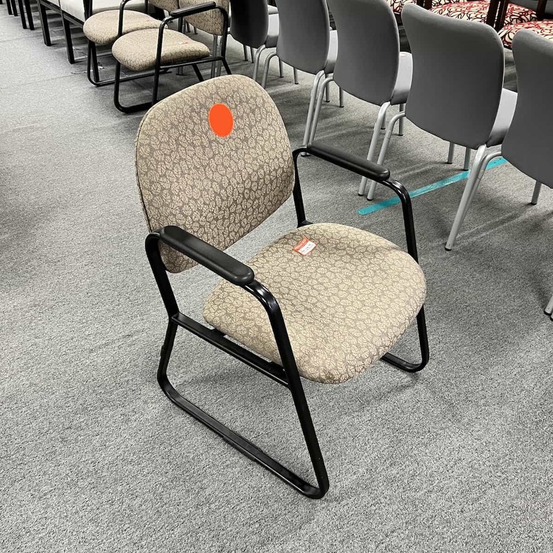 Tan/Black Guest Chair Office Furniture Liquidations