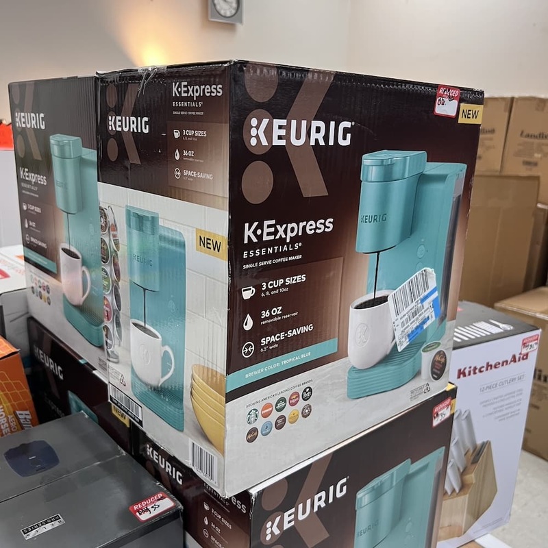 Tropical Blue Keurig K-Express Essentials Single Serve K-Cup Pod Coffee Maker Office Furniture Liquidations
