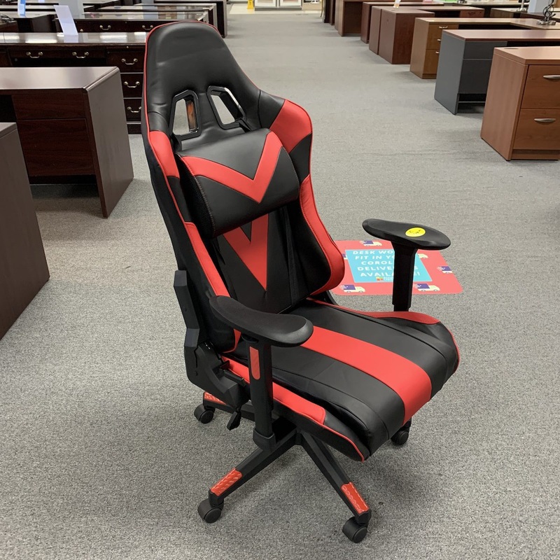 New – Black and Red Renegade Raider High Back Gaming Chair Office Furniture Liquidations