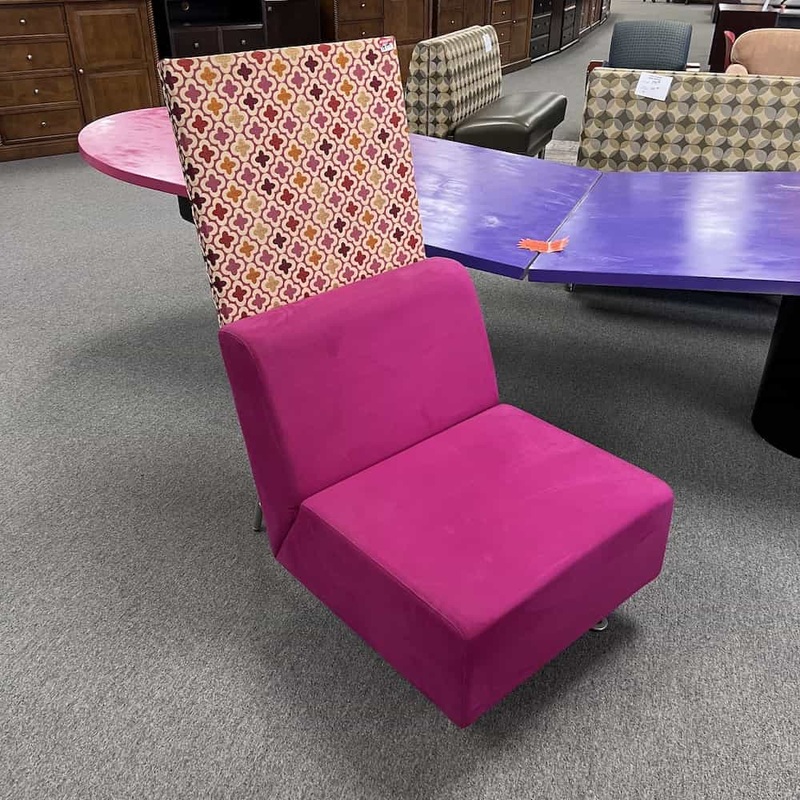 Pink and Multi Pattern Modern Selfie Chair Office Furniture Liquidations