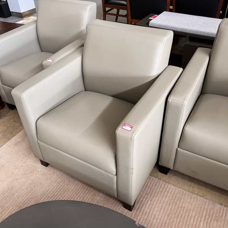 Beige Vinyl Commercial Club Chairs Office Furniture Liquidations