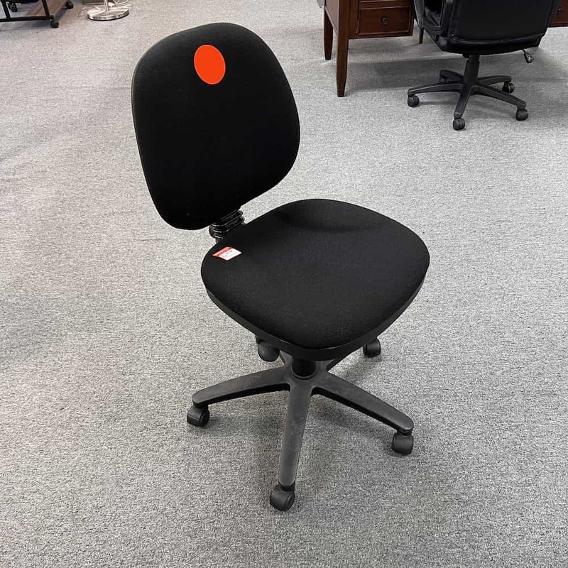 Black Armless Rolling Chairs Office Furniture Liquidations