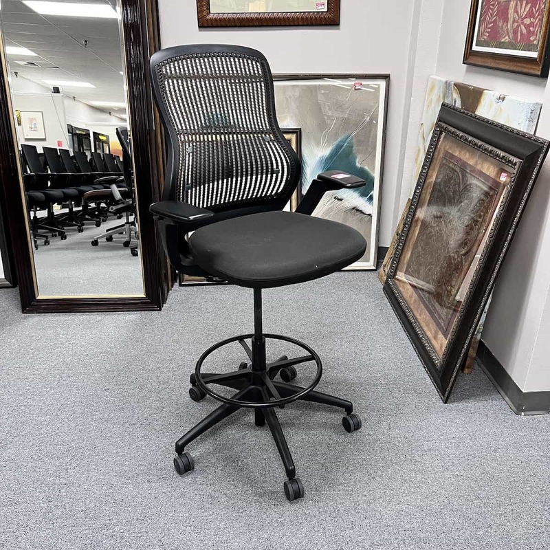 Black/Dark Grey Knoll Regeneration Mesh Back Office Stool Office Furniture Liquidations