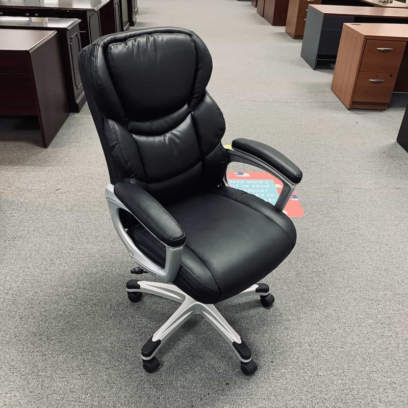 Black Vinyl Executive Chair – New Office Furniture Liquidations