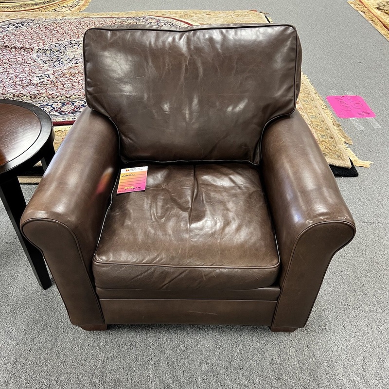 Brown Genuine Leather Club Chairs Office Furniture Liquidations