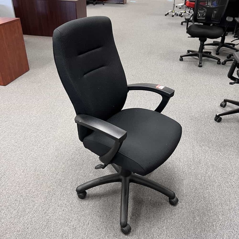 Global Black Waffle Conference Chair Office Furniture Liquidations