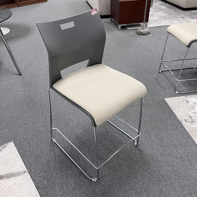 Grey and White Modern Office Stools Office Furniture Liquidations