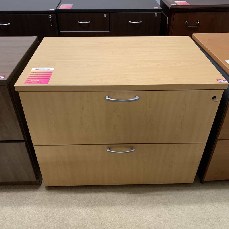 Honey Maple Modern 2 Drawer Lateral File Cabinet 36 Wide (Copy) Office Furniture Liquidations