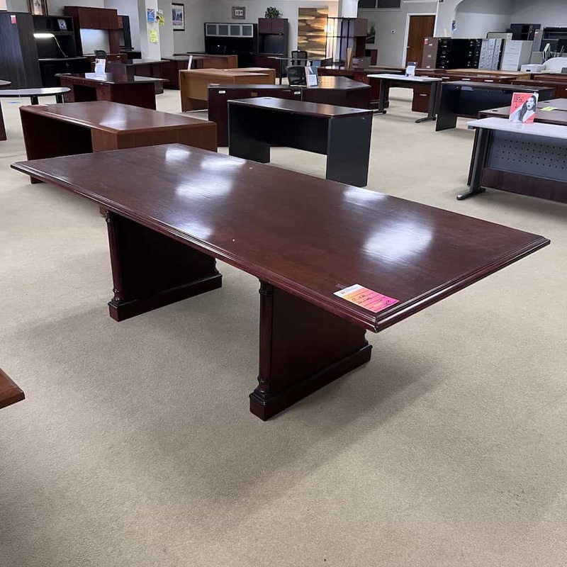 8 Ft Mahogany Traditional Rectangular Conference Table Office Furniture Liquidations