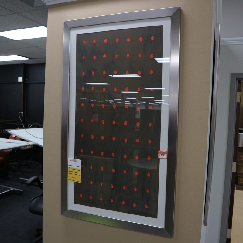 Art # 2 (Red Dots) 30″ x 51″ Office Furniture Liquidations