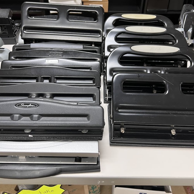 Assorted Heavy Duty 3-Hole Punch Office Furniture Liquidations