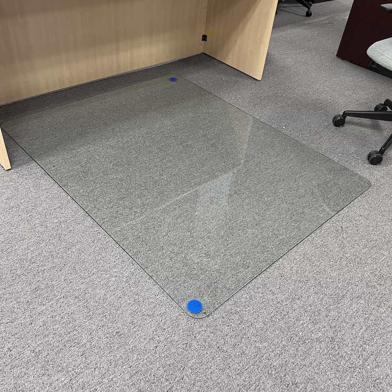 60″ x 48″ Clear Glass Chair Mat Office Furniture Liquidations