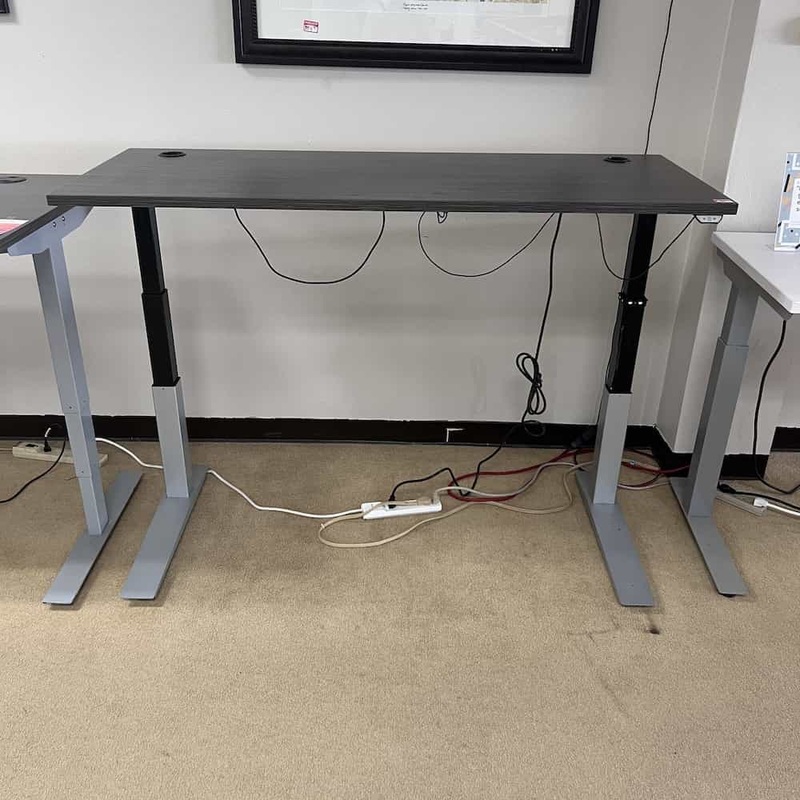 66″ x 24″ Grey Height Adjustable Electric Standing Desk Office Furniture Liquidations