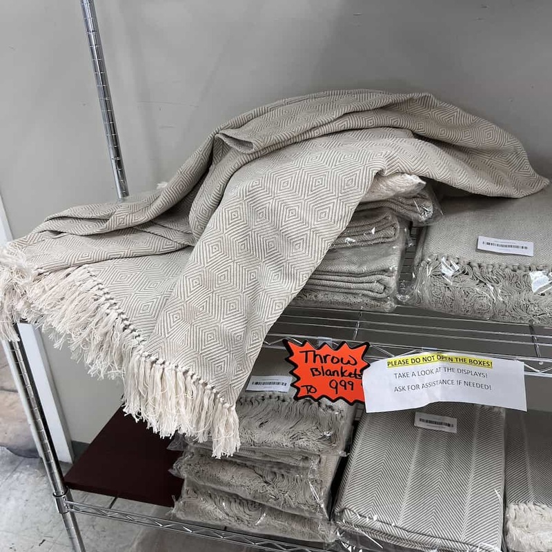 70″ x 51″ Herringbone Beige and Taupe Cotton Blanket Throw with Fringe Office Furniture Liquidations