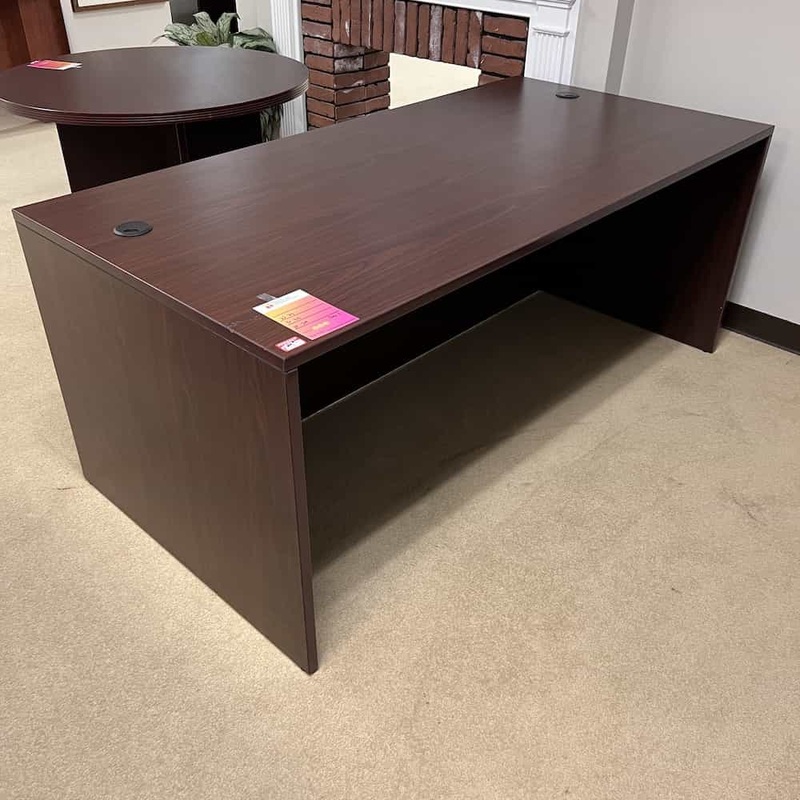 71″ x 36″ Mahogany Desk Shell Office Furniture Liquidations