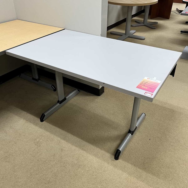 48″ Wide Grey Training Table Office Furniture Liquidations