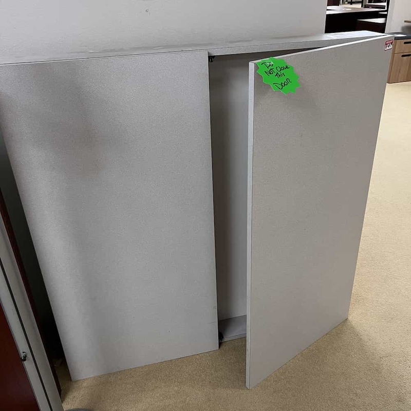 4ft – 8ft W Light Grey Folding Dry Erase Presentation Cabinet Office Furniture Liquidations
