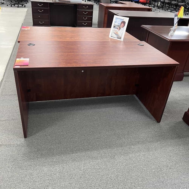 59″ x 30″ Cherry Desk Shell Office Furniture Liquidations
