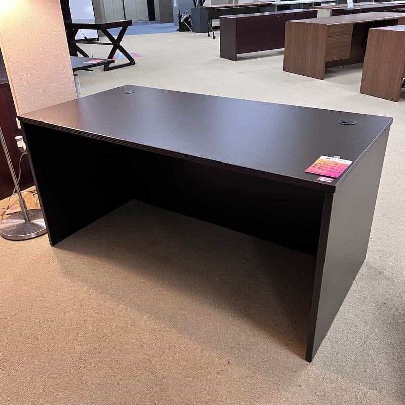 60″ Wide Espresso Desk Shell Office Furniture Liquidations