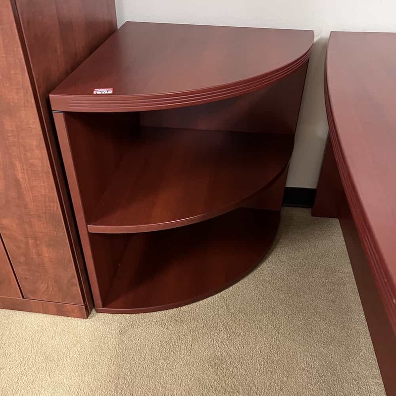 30″ High Hon Cherry Corner Bookshelf Office Furniture Liquidations